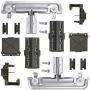 W10712395 Dishwasher Upper Rack Adjuster Kit, Dish-washing machine UPGRADE Metal Kit Compatible with whirlpool kenmore kitchenaid Replaces W10712395VP W10350375 W10250159 PS10065979 AP5957560