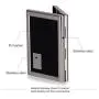 RFID Credit Card Holder Metal Wallet Stainless Steel and Pu Leather Credit Card Protector Case for Men or Women (black)