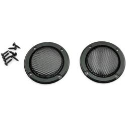 ZYAMY 2pcs Speaker Net Cover High-Grade Car Home Mesh Enclosure Speakers with Mounting Screws Plastic Frame Metal Iron Wire Grilles