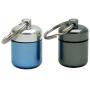 FAYALA Waterproof Aluminum Pill Case Box Aluminum Pill Container Metal Pill Box Case (Blue and Gray)
