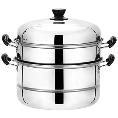 Beeiee Steaming Cookware, Steamer Pot, Multi-layer Boiler, 10Qt 11 Inch Stainless Steel Steamer, work with Gas, Electric, Grill Stove Top, Dishwasher Safe Beeiee Steaming Cookware, Steamer Pot, Multi-layer Boiler, 10Qt 11 Inch Stainless Steel Steamer, work with Gas, Electric, Grill Stove Top, Dishwasher Safe
