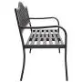 VINGLI 59'' Patio Garden Bench Table Outdoor Metal Park Benches,Cast Iron Steel Frame Chair Porch Path Yard Lawn Decor Deck VINGLI 59'' Patio Garden Bench Table Outdoor Metal Park Benches,Cast Iron Steel Frame Chair Porch Path Yard Lawn Decor Deck