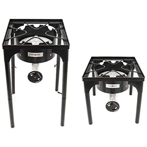 Gas One B-3600H Propane 200,000-BTU Single Outdoor Brewing Burner with Adjustable Height 0-20PSI High Pressure