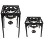 Gas One B-3600H Propane 200,000-BTU Single Outdoor Brewing Burner with Adjustable Height 0-20PSI High Pressure