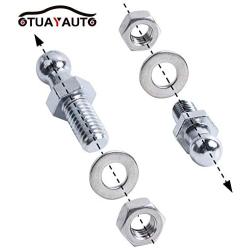 OTUAYAUTO 4Pcs 10mm Ball Studs With Hardware - 5/16-18 Thread x 3/5'' Long Shank - For Universal Gas Strut Lift Support