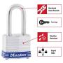 Master Lock 3TRILF Laminated Steel Padlock with Key, 3 Pack