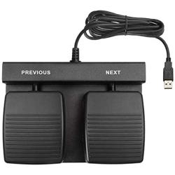 ECS USB PowerPoint Foot Pedal - Heavy Duty, Dual Button with Metal Base