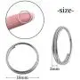 200 Pieces Metal Split Rings, 16mm Nickel Plated Double Loop Jump Rings Small Key Chain Rings Crystal Chandeliers Connectors for DIY Jewelry Making and Craft Ideas 200 Pieces Metal Split Rings, 16mm Nickel Plated Double Loop Jump Rings Small Key Chain Rings Crystal Chandeliers Connectors for DIY Jewelry Making and Craft Ideas
