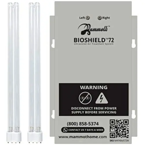 72W BioShield Whole House UV-C Air Treatment System for HVAC Systems & Air Conditioner AC