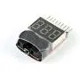 FEICHAO 5pcs Lipo Battery Voltage Tester Volt Meter Indicator Checker Dual Speaker 1-8S Low Voltage Buzzer Alarm 2S 3S 4S 8S