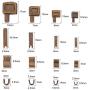 PH PandaHall 4 Size 3 Color Metal Zipper Head Sliders Retainer Insertion Pin(12 Sets), 12 Pairs Zipper Top Stop Plug, 12pcs Zipper Bottom Stopper for Coats Jacket Zipper Repair Kit (Size 3/5/8/10)