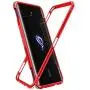 MME ASUS ROG 2 Phone Case Bumper Metal Luminous Rubber Corner Shockproof Full Body Protection with Tempered Glass Screen Protector and Anti-Scratch Carbon Fiber Skin Back (Red) MME ASUS ROG 2 Phone Case Bumper Metal Luminous Rubber Corner Shockproof Full Body Protection with Tempered Glass Screen Protector and Anti-Scratch Carbon Fiber Skin Back (Red)