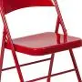 Flash Furniture HERCULES Series Double Braced Red Metal Folding Chair Flash Furniture HERCULES Series Double Braced Red Metal Folding Chair