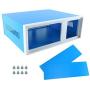 YaeCCC Electronic Enclosures Blue Metal Enclosure Project Case DIY Box Junction Case Enclosure Preventive Case (12.2'' x 11.2'' x 4.3'') YaeCCC Electronic Enclosures Blue Metal Enclosure Project Case DIY Box Junction Case Enclosure Preventive Case (12.2'' x 11.2'' x 4.3'')