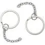 Airssory 10 Pcs 304 Stainless Steel Key Chain Split Keychain Parts Metal Key Ring Hardware Connector with Chain - 25mm in Diameter Airssory 10 Pcs 304 Stainless Steel Key Chain Split Keychain Parts Metal Key Ring Hardware Connector with Chain - 25mm in Diameter