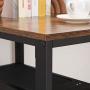 VASAGLE L-Shaped Computer Desk, Corner Desk, 54-Inch Writing Study Workstation Rustic Brown ULWD72X​