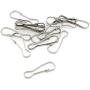 304 Stainless Steel Spring Hooks,FDXGYH 100pcs 25mm/1inch Metal Spring Lanyard Hook for Purse Zipper Pull/DIY Jewelry Basics Lanyard/ID Card Key Chain Clip Parts/Photographic Cloth ect