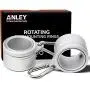 Anley 1.25'' Aluminum Flagpole Mounting Rings Set - Anti Wrap 360° Rotatable Ring with Carabiners - Ideal for 1-1/4 Inch Diameter Flag Pole & Flag with 2 Grommets(Silver, Pack of 2) Anley 1.25'' Aluminum Flagpole Mounting Rings Set - Anti Wrap 360° Rotatable Ring with Carabiners - Ideal for 1-1/4 Inch Diameter Flag Pole & Flag with 2 Grommets(Silver, Pack of 2)