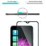 TJS Phone Case Compatible with Samsung Galaxy A10E 5.8'' (Not Fit Galaxy A10/M10), with [Full Coverage Tempered Glass Screen Protector] Resistant Defender Metal Ring Magnetic Support Cover (Blue)