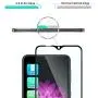 TJS Phone Case Compatible with Samsung Galaxy A10E 5.8'' (Not Fit Galaxy A10/M10), with [Full Coverage Tempered Glass Screen Protector] Resistant Defender Metal Ring Magnetic Support Cover (Blue)