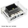 Acrylic Case (Type A) for The Jetson Nano Developer Kit Supports Cooling Fan Easy Access to Peripheral Connectors Dust Resistance