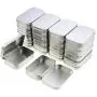 LJY 22 Pieces Rectangular Metal Empty Hinged Tins Containers Basic Necessities Home Storage Organizer Mini Box Set (3.75 x 2.45 x 0.8 inch) LJY 22 Pieces Rectangular Metal Empty Hinged Tins Containers Basic Necessities Home Storage Organizer Mini Box Set (3.75 x 2.45 x 0.8 inch)