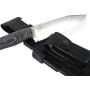 JEO-TEC Nº37 Bushcraft Survival Hunting Camping Knife - Multi-positioned Leather Sheath - Handmade in Spain