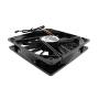 AAB Cooling Black Silent Fan 14 - Silent and Efficient 140mm Fan with 4 Anti-Vibration Pads, Computer Fan, Quiet Fan, 12V, Air Cooler Fan, PC Case Fan