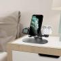 3 in 1 Aluminum Charging Station for Apple Watch Charger Stand Dock for iWatch Series SE/6/5/4/3/2/1, iPad, AirPods Pro/2/1 and iPhone 12/11/Xs/X Max/XR/X/8/ 8P/7/7P/6S/6S（ Space Gray）