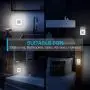 Vont Lyra LED Night Light, Plug-in, (6 Pack) Super Smart Dusk to Dawn Sensor, Night Lights Suitable for Bedroom, Bathroom, Toilet,Stairs,Kitchen,Hallway,Kids,Adults,Compact Nightlight, Cool White