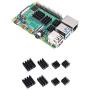 Enokay Raspberry Pi 4 Model B 4B Heat Sink Heatsink Heatsinks Set(Set of 2)(Black)