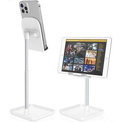 Cell Phone Stand for Desk,Height Angle Adjustable Phone Stand,Deep Dream Case Friendly Desktop Sturdy Aluminum Metal Phone Holder Stand,Compatible with iPhone/iPad/Kindle/All Mobile Phones,4-9.7in