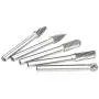 5 Pcs Carbide Rotary Burr Set with 6 mm(1/4 Inch) Shank and 8mm Head, Acrux7 Tungsten Carbide Double Cut Rotary Burr 1/4 Inch Shank Die Grinder Bits for DIY Woodworking, Metal Carving, Engraving, Dril 5 Pcs Carbide Rotary Burr Set with 6 mm(1/4 Inch) Shank and 8mm Head, Acrux7 Tungsten Carbide Double Cut Rotary Burr 1/4 Inch Shank Die Grinder Bits for DIY Woodworking, Metal Carving, Engraving, Dril