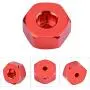 Dilwe RC Car Hex Hub Adapter, 4 Pcs Aluminium Alloy 6mm to 12mm Wheel Hex Hub Adapter for WPL 1634 RC Truck RC Spare Part Accessory (Red) Dilwe RC Car Hex Hub Adapter, 4 Pcs Aluminium Alloy 6mm to 12mm Wheel Hex Hub Adapter for WPL 1634 RC Truck RC Spare Part Accessory (Red)