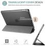 ProCase iPad 9.7 Case (Old Model) 2018 iPad 6th Generation / 2017 iPad 5th Generation Case - Ultra Slim Lightweight Stand Case with Translucent Frosted Back Smart Cover for iPad 9.7 Inch –Metallic