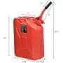 Goplus 20 Liter (5 Gallon) Jerry Fuel Can with Flexible Spout, Portable Jerry Can Fuel Tank Steel Fuel Can, Fuels Gasoline Cars, Trucks, Equipment (Red) Goplus 20 Liter (5 Gallon) Jerry Fuel Can with Flexible Spout, Portable Jerry Can Fuel Tank Steel Fuel Can, Fuels Gasoline Cars, Trucks, Equipment (Red)