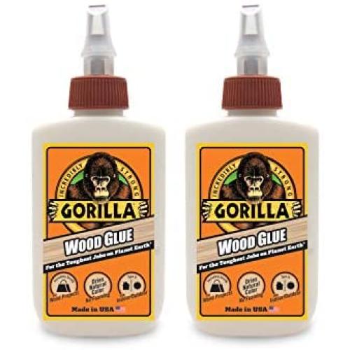 Gorilla Wood Glue, 4 ounce Bottle, (Pack of 2)