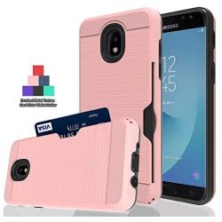 Ayoo:Galaxy J3 2018/Galaxy J3 Eclipse 2/J3 Orbit/J3 Achieve/Express Prime 3/J3 Prime 2/Amp Prime 3/J3 Emerge 2018/J3 Star/Express/J3 V 3rd Gen/J3 Aura/Sol 3/J3V Cases for Galaxy J3 2018-KC Rose Gold