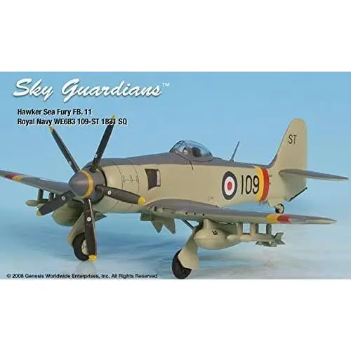 Sea Fury WE683: 109-ST1831 Sqn Airplane Miniature Model Metal Die-Cast 1:72 Part# A02WTW72015-009 Sea Fury WE683: 109-ST1831 Sqn Airplane Miniature Model Metal Die-Cast 1:72 Part# A02WTW72015-009