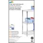 Honey-Can-Do SHF-01903 Adjustable Storage Shelving, 250-Pounds Per Shelf, Chrome, 3-Tier, 24Lx14Wx30H