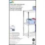 Honey-Can-Do SHF-01903 Adjustable Storage Shelving, 250-Pounds Per Shelf, Chrome, 3-Tier, 24Lx14Wx30H