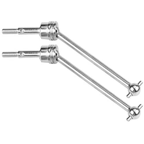 RC Car Front Rear Drive Shaft, 1 Pair Front Rear Universal Transmission Shaft CVD for HIMOTO 1/10 Remote Control Car Accessory(Silver)