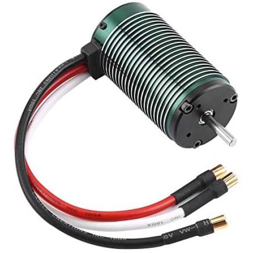keyren 1515 Motor Metal Motor, Metal 2200KV Compact RC Motor, Brushless RC Vehicle for 1/8 Scale RC Car RC Short-Course Truck RC Crawler Car