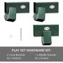 JOYMOR Custom DIY Swing Set Hardware Kit with Mounting Hardware  (Wood not Included)