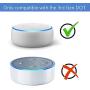 Hole-Free Metal Wall Mount Wall Stand Holder Stand Bracket for Dot 3rd Generation Voice Assistant, Solid Metal Stand Holder Bracket Case Applied in The Bedroom, Bathroom, Kitchen (1 Pack, White)