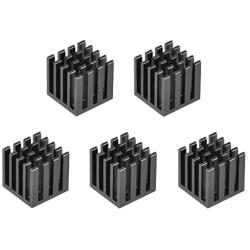 uxcell Electronic Radiators Heatsink for MOS GPU IC Chip Black 15 x 15 x 15 mm 5pcs