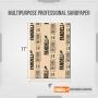 Fandeli Assorted Grits (80,120,220), sandpaper sheets, multipurpose for furniture, wood, metal, ''9x11'', 25 sheet pack