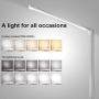 LED Desk Lamp, Eye-Caring Table Lamps, Natural Light Protects Eyes, 5 Modes, 10 Brightness Levels, Touch Control, Adjustable Table lamp with USB Charging Port, Auto Timer 30 / 60min, White
