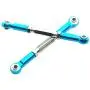 2PCS ShareGoo RC Front Rear Metal Steering Servo Link 70-90mm Adjustable Turnbuckles Camber Linkage Rod Ends for Traxxas Slash 4x4 5807 Stampede HQ727 1/10 RC Car Upgraded Parts,Blue