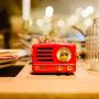 Retro Bluetooth Speaker, MUZEN OTR Metal Vintage FM/AUX Radio with Old Fashioned Classic Style, Portable Wireless Loud Volume Speaker for Home, Office, Kitchen,Party,Travel,Outdoor
